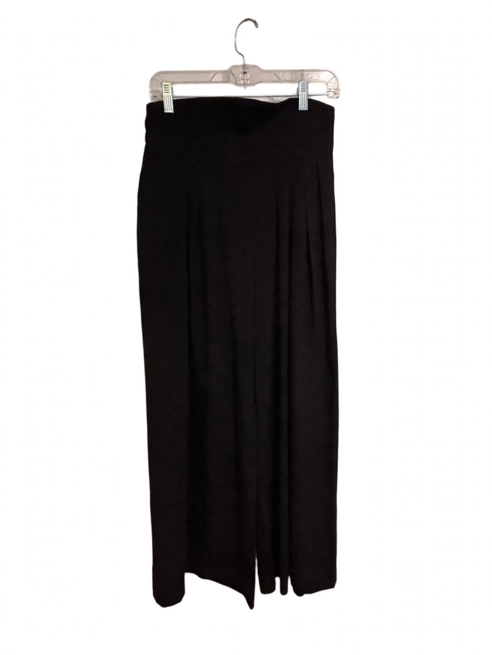 Spiegel Black Wide Leg Pleated Dress Pants 12P Petite Palazzos